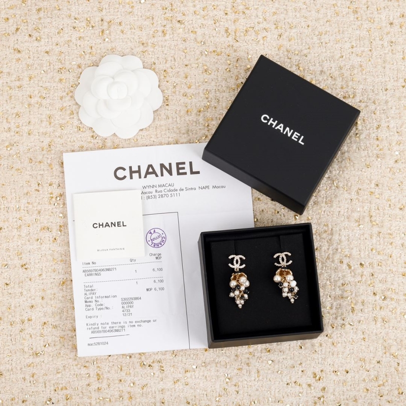 Ch*el earrings